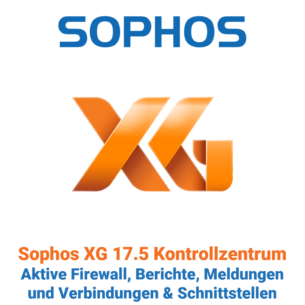 Sophos XG 17.5 Kontrollzentrum - Aktive Firewall, Berichte, Meldungen und Verbindungen & Schnittstellen