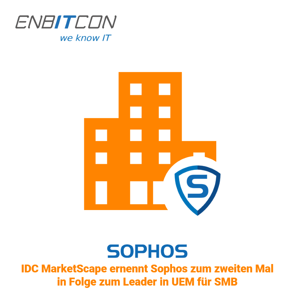 Sophos - IDC MarketScape ernennt Sophos zum zweiten Mal in Folge zum Leader in UEM for SMB Sophos Leader in UEM für SMB