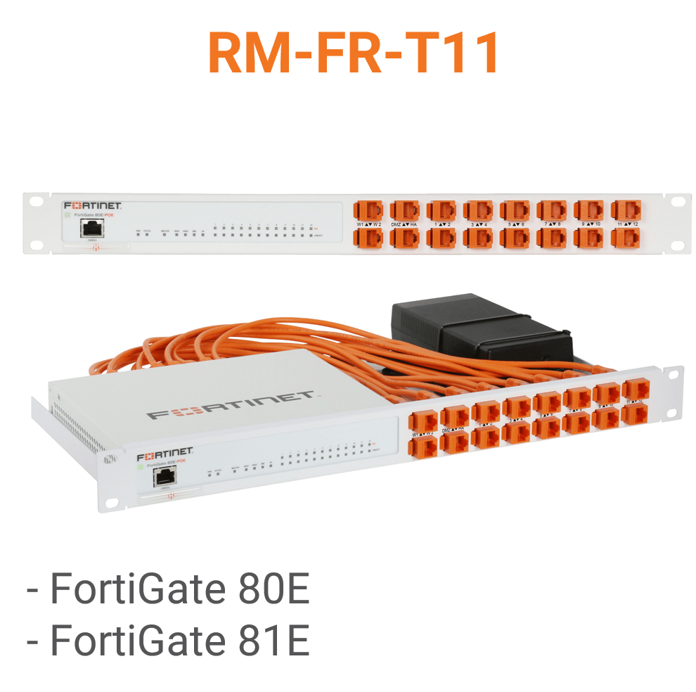 Rack Mount IT Kit für Fortinet FortiGate 80E / 81E (End of Sale/Life)