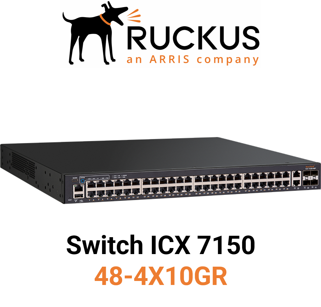 Ruckus ICX7150-48-4X10GR Switch (End of Sale/Life)